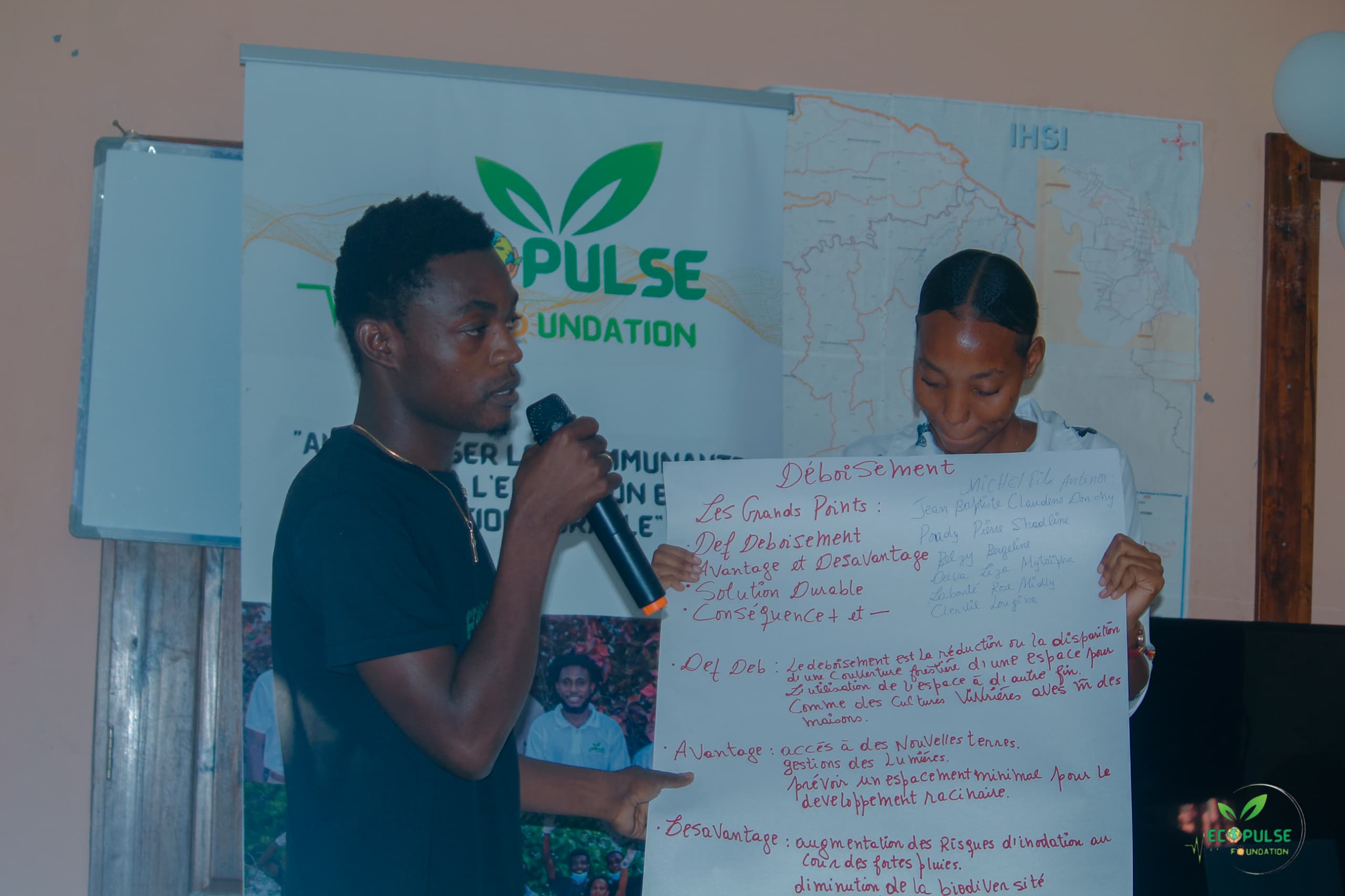 Membres d’EcoPulse engagés sur le terrain
