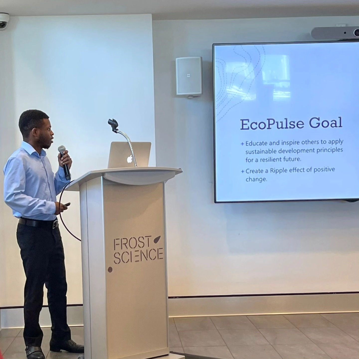 Présentation de la vision d’EcoPulse lors d’un événement